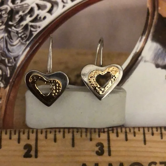 Silpada Sterling Silver Heart Shaped Earring - Picture 7 of 7